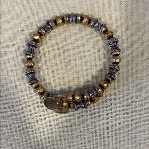 Alex and Ani Gold and Silver Beaded Bracelet